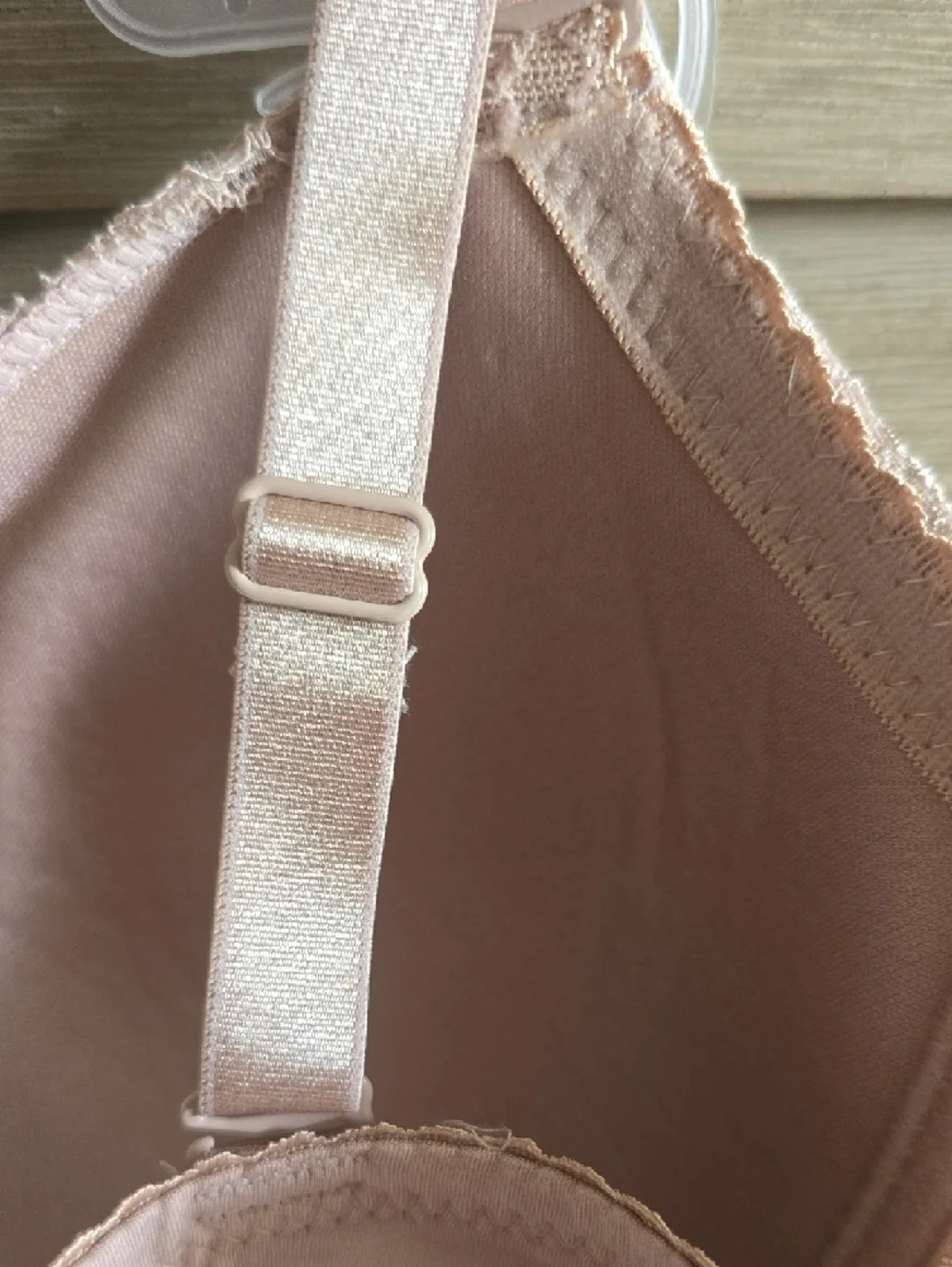 Rene Rofe Lace Lightly Padded Bra in Blush - Picture 11 of 16